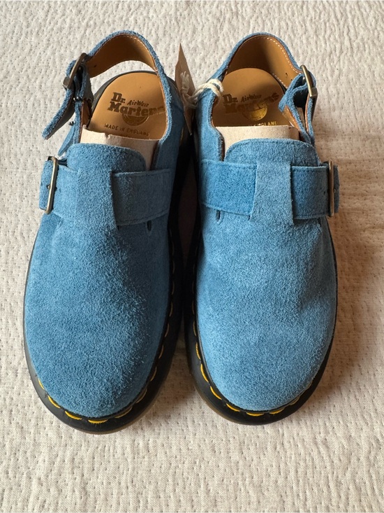 Dr. Martens Shoes - Dr. Martens Made in England Sky Blue Suede Jorge.  Us size 8  (UK 6) NWT